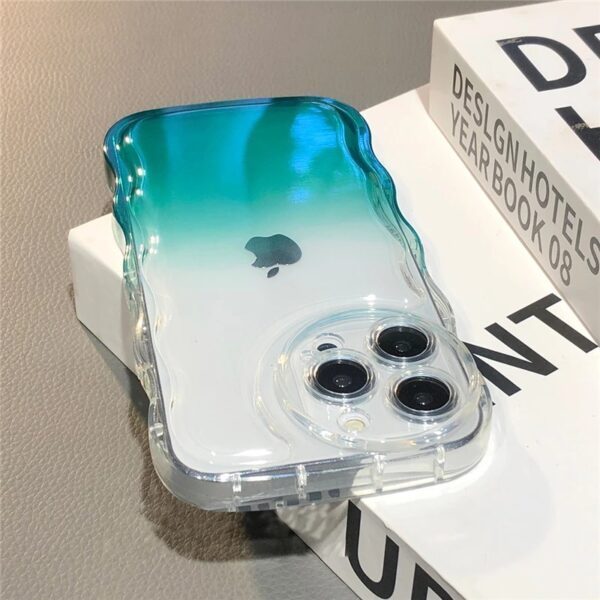 Coques de téléphone en TPU à dégradé de couleurs tendance