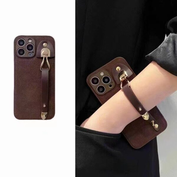 Coque de téléphone PC géométrique unie adhésive