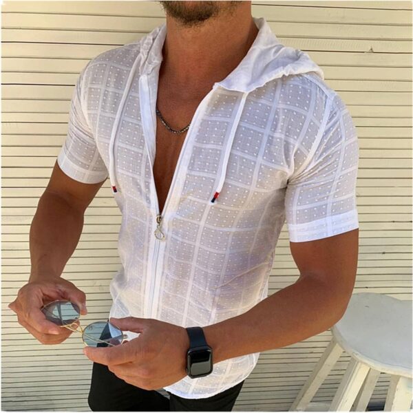 T-shirt de couleur unie pour hommes