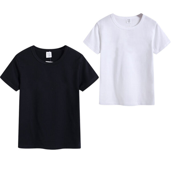 T-shirts et chemises en coton de couleur unie de style simple