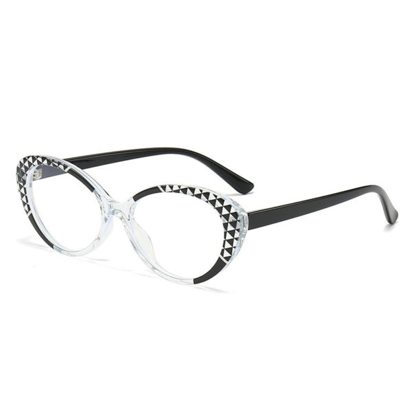 Nouvelle monture de lunettes ovale simple et personnalisée en forme d'œil