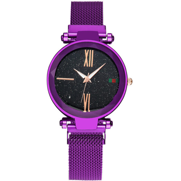 Montre aimantée à la mode avec montre à quartz Montre aimantée simple coréenne en gros