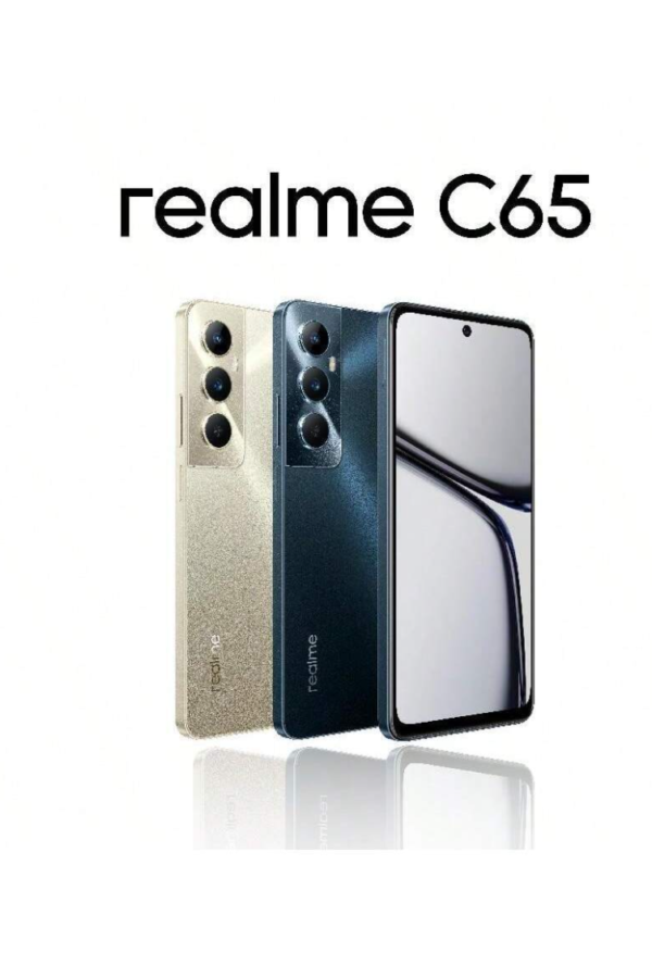 Téléphone portable débloqué Realme C65 6 Go + 128 Go / 8 Go + 256 Go Version mondiale